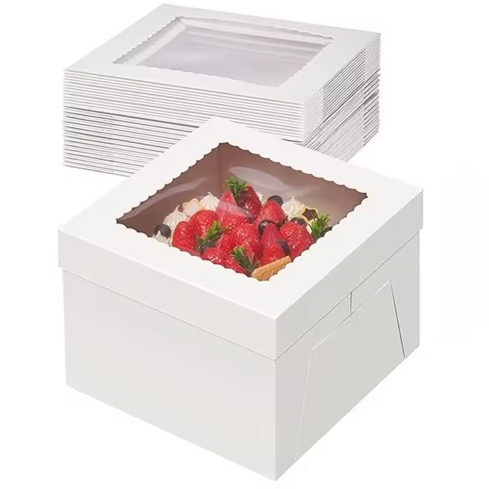 Wedding Event Supply - 5 шт. коробки для торта, белая