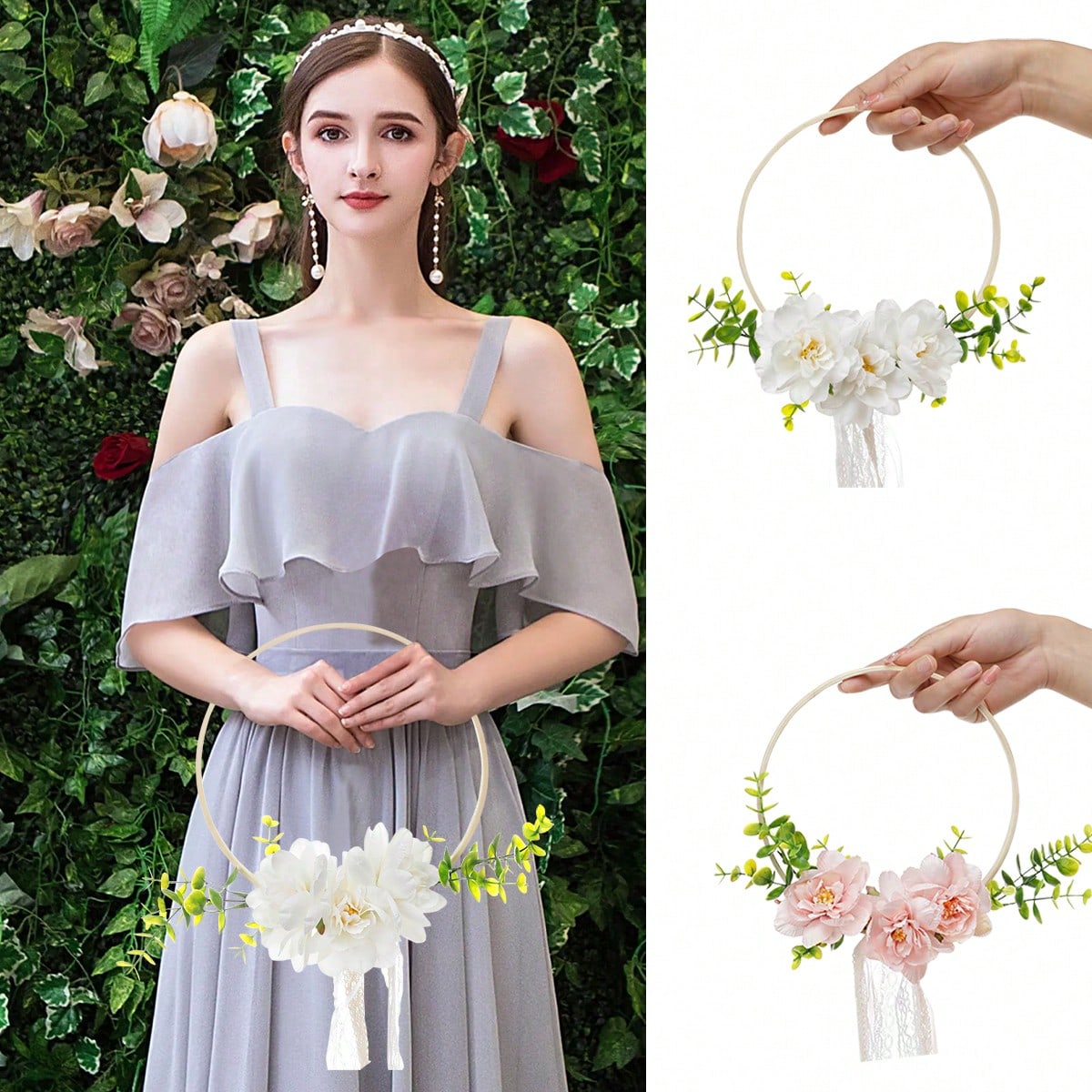 Wedding Dress Supply - 1 шт. свадебный круглый бамбуковый венок