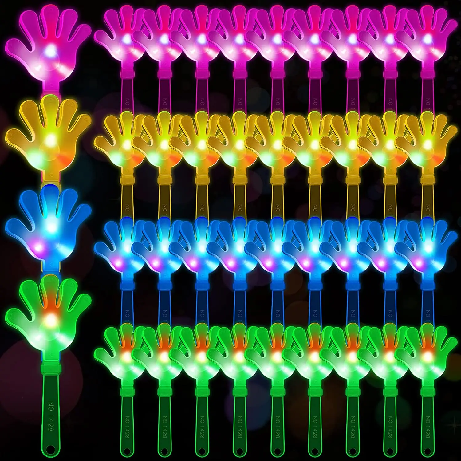Wedding Event Supply - 12 шт., ручные хлопаки, светящиеся светодиодные
