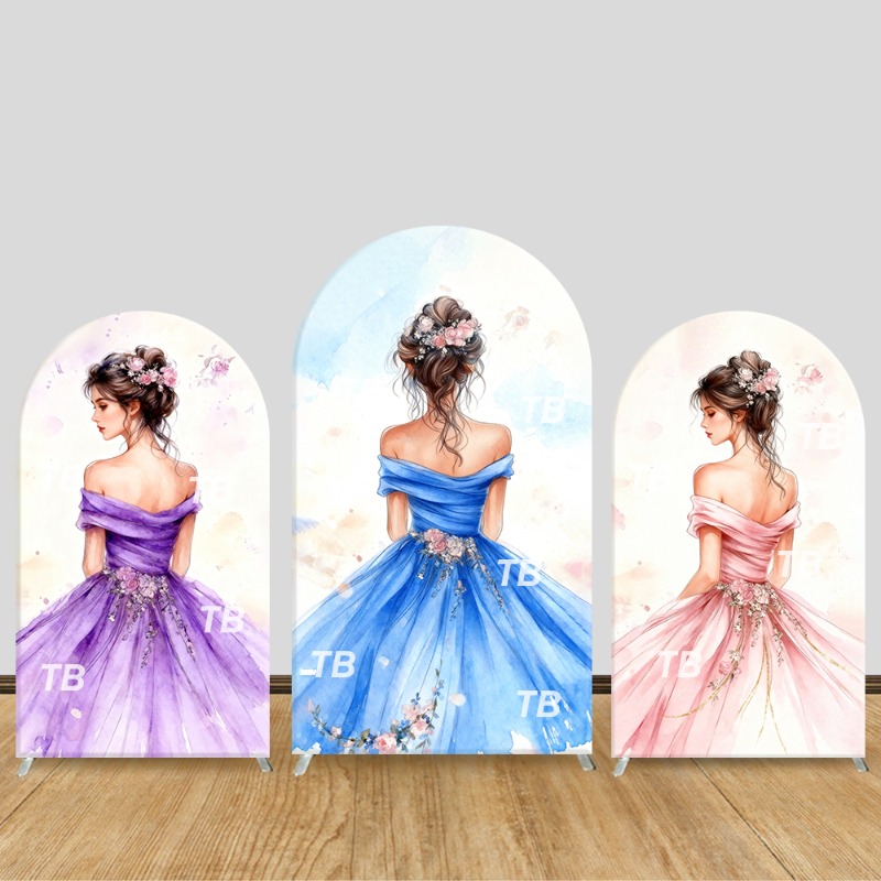 Wedding Dress Supply - Акварельное платье, арка принцессы, фон с