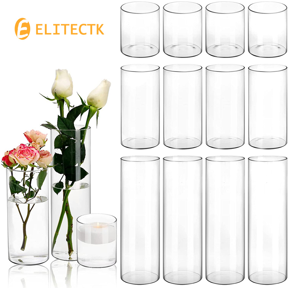 Centerpiece Vase Tall - Стеклянный держатель для свечи, прозрачный, 3