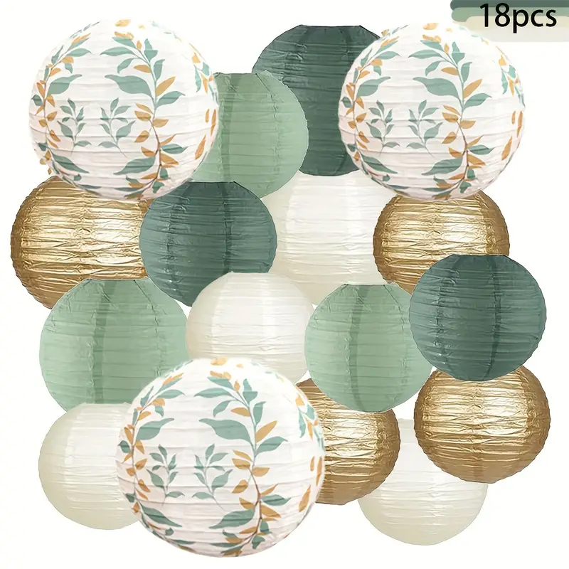 Wedding Ceremony Supply - 18-компонентная зеленая серия Sage Gold Branch