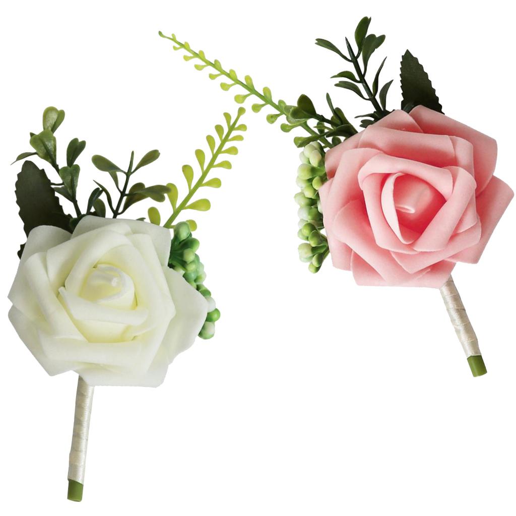 Wedding Ceremony Supply - Искусственная бутоньерка из роз PE ручной