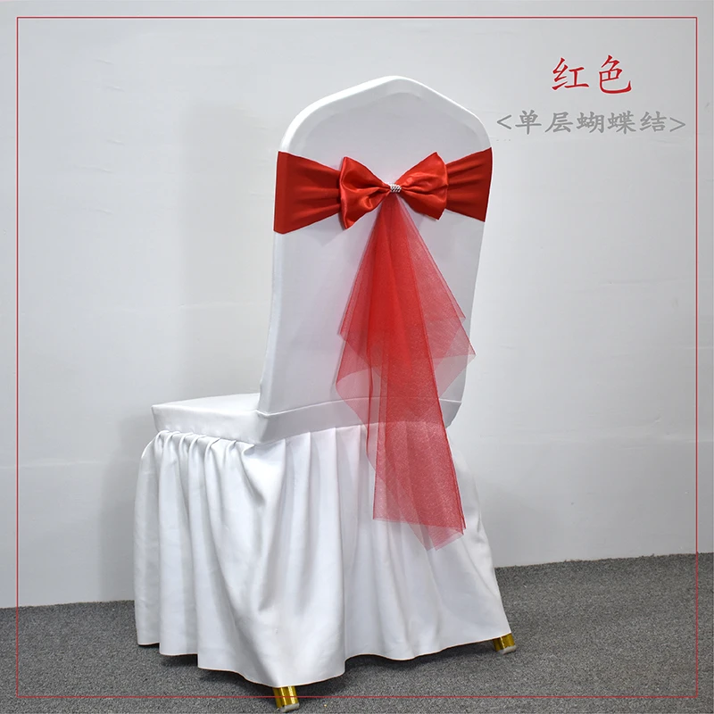 10 50 шт. пояса для стула из с – обзор и цена Chair Sash Organza