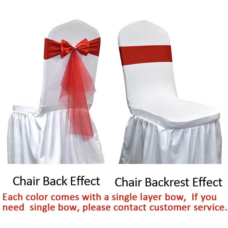 10 50 шт. пояса для стула из с – обзор и цена Chair Sash Organza