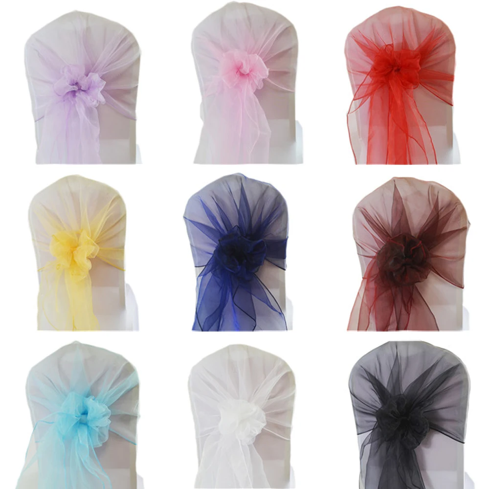 65x275 см пояс для стула из ор – обзор и цена Chair Sash Organza