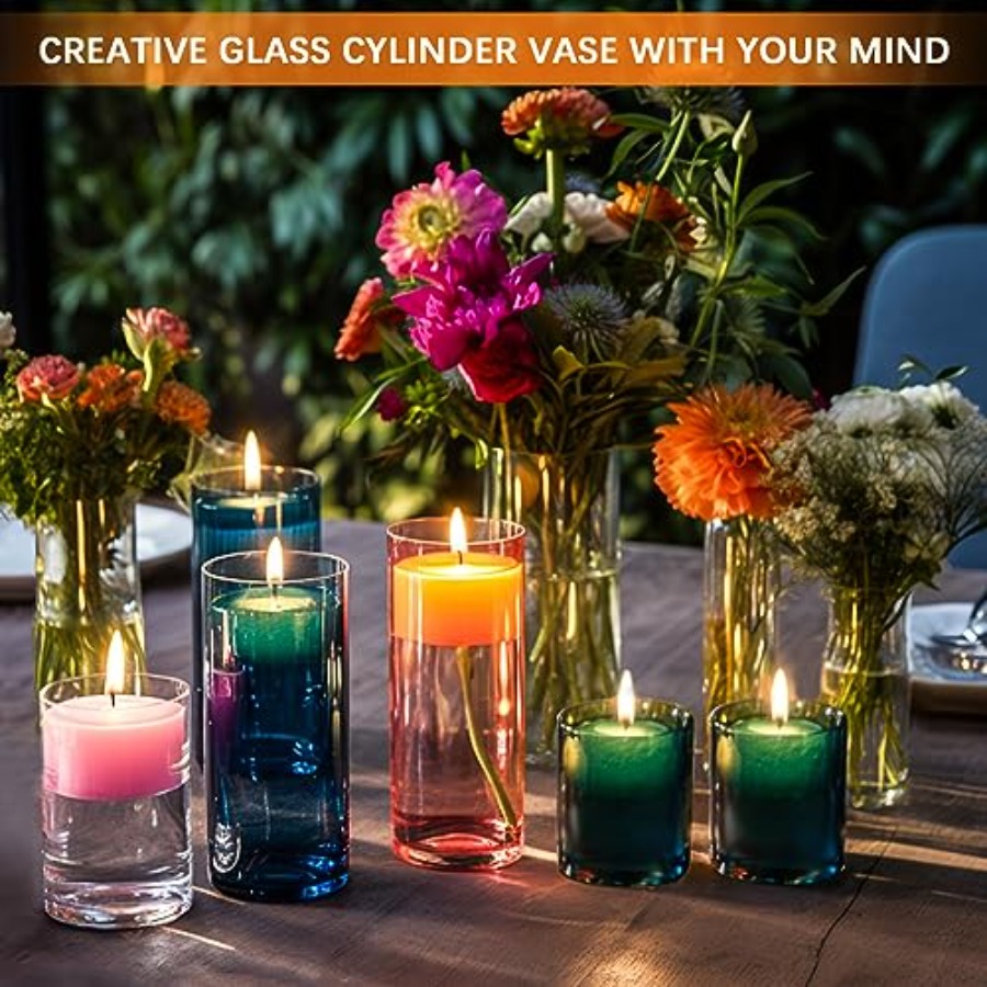 Набор из 4 стеклянных ваз-цили – обзор и цена Centerpiece Vase Tall