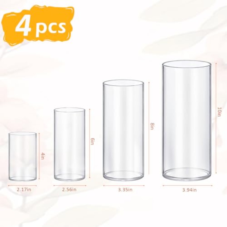 Набор из 4 стеклянных ваз-цили – обзор и цена Centerpiece Vase Tall