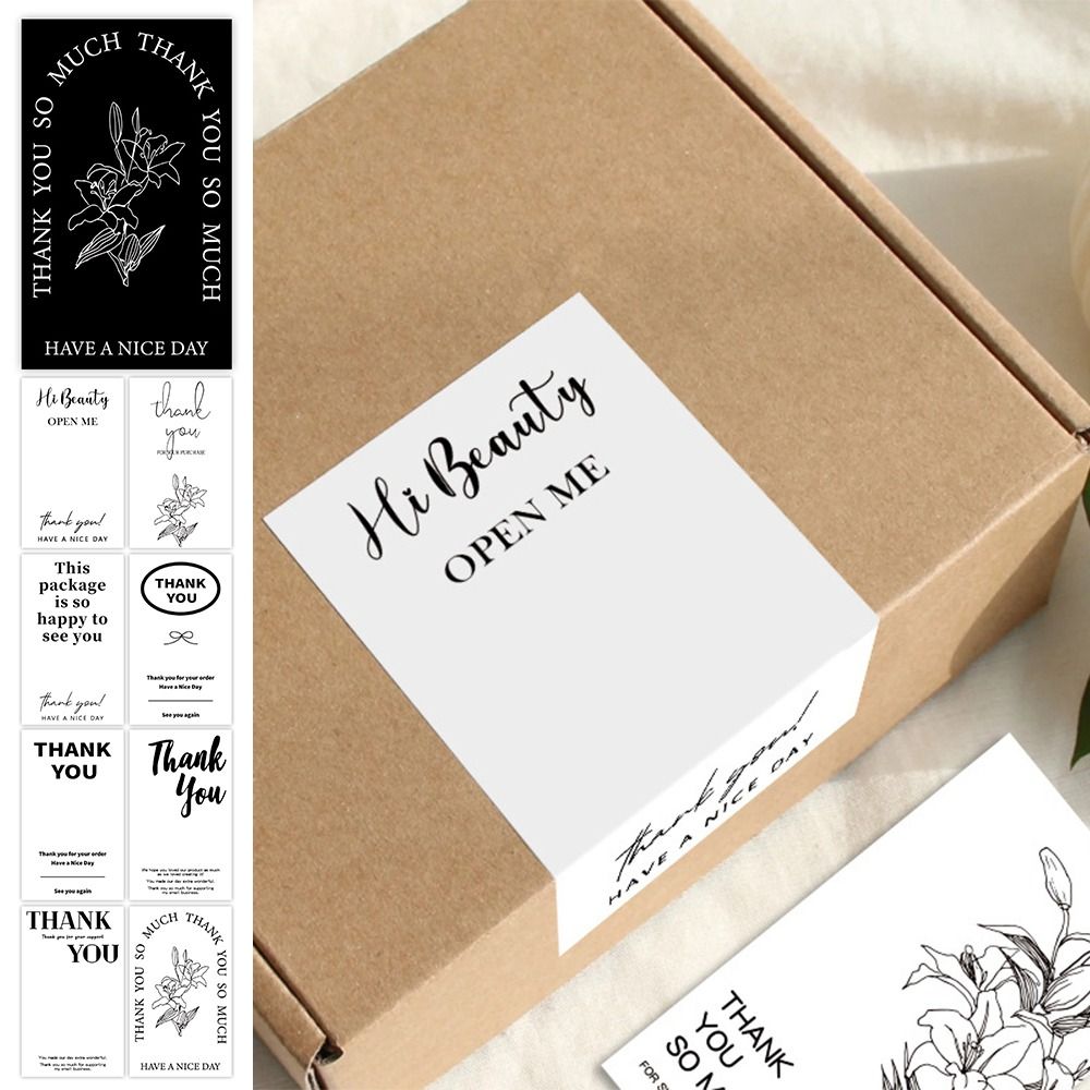50 шт., белые наклейки «Спасиб – обзор и цена Wedding Souvenir