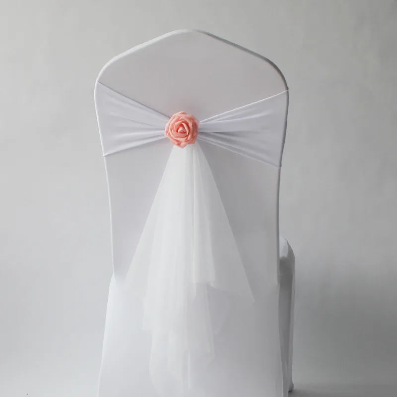 Свадебное украшение, пояс для  – обзор и цена Chair Sash Organza