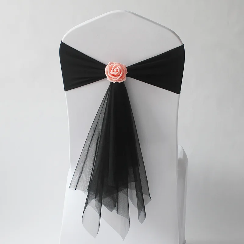 Свадебное украшение, пояс для  – обзор и цена Chair Sash Organza