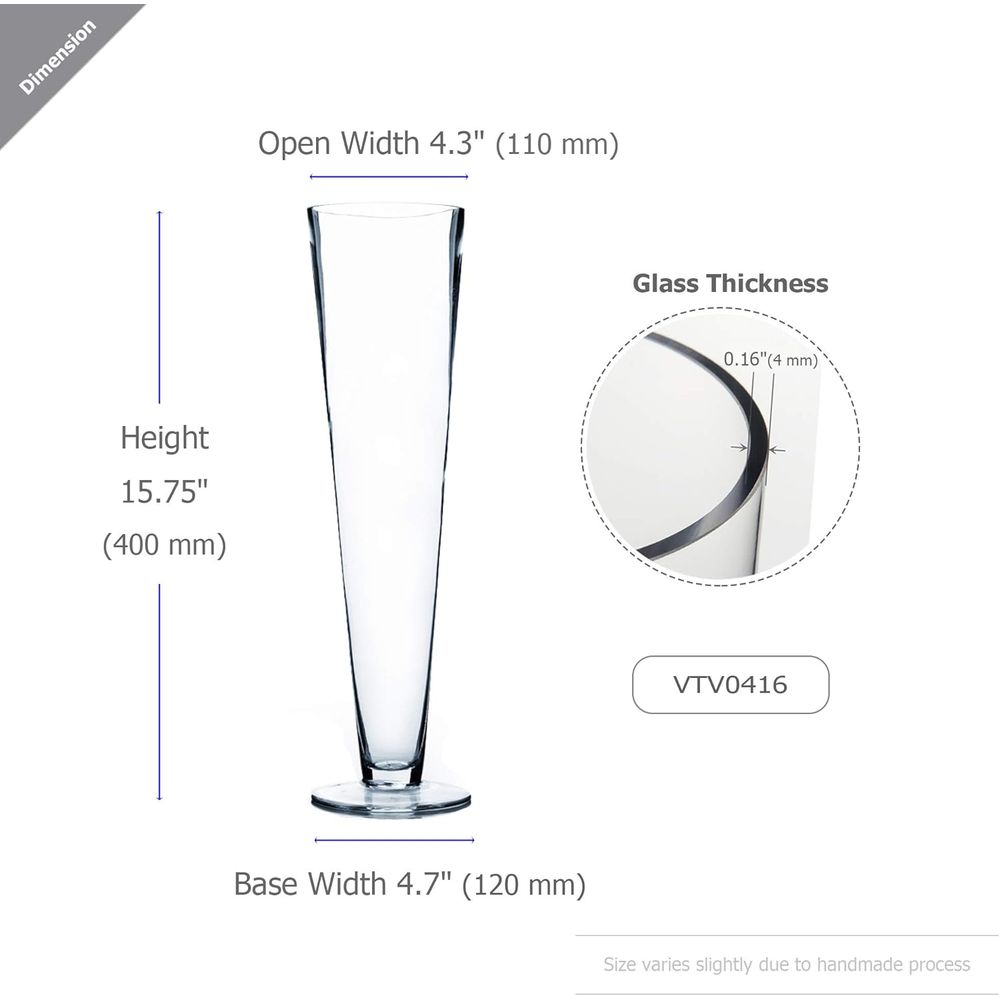 Стеклянная ваза WGV Trumpet оп – обзор и цена Centerpiece Vase Tall