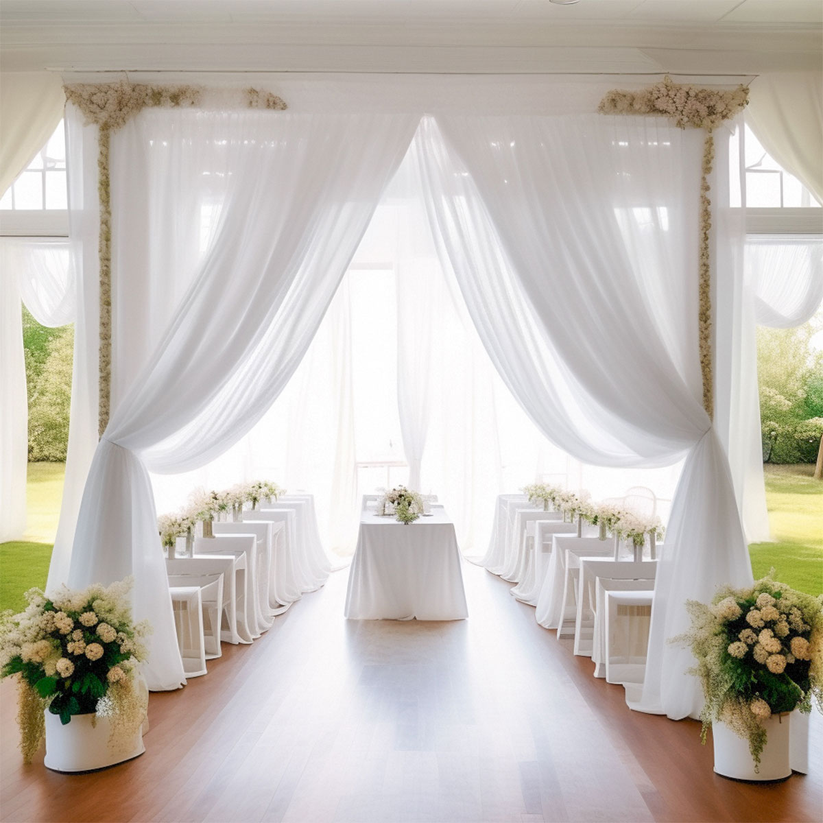 Фотофон для свадьбы, дня рожде – обзор и цена Chair Sash Organza