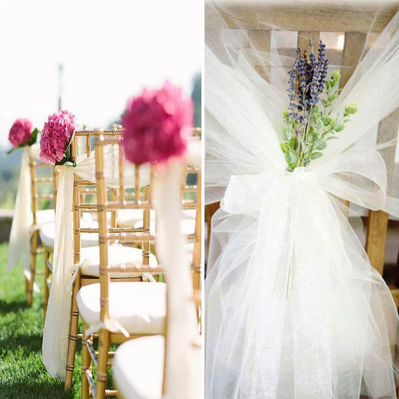 Прозрачная органза, 5 м/лот, р – обзор и цена Chair Sash Organza